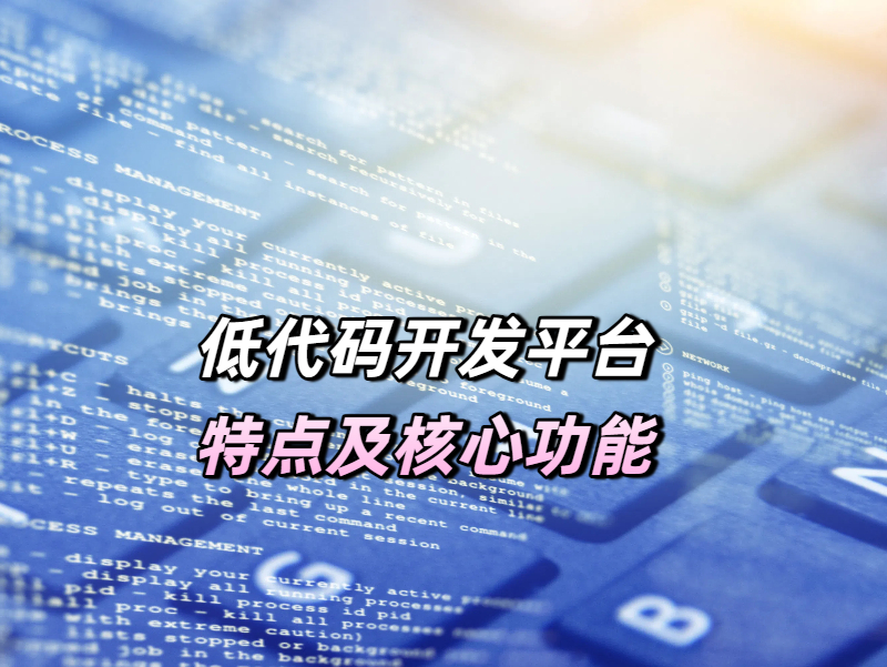 低代碼 低代碼平臺特點