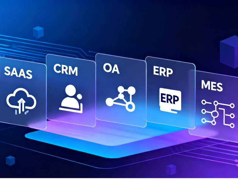 到底什么是SaaS、CRM、OA、ERP、MES?一文帶你快速區分!