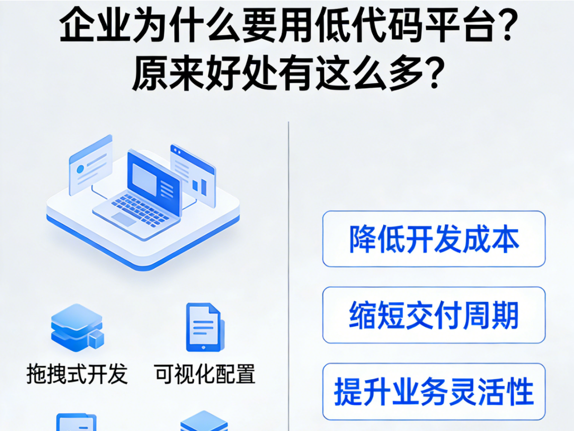 企業為什么要用低代碼平臺？原來好處有這么多？