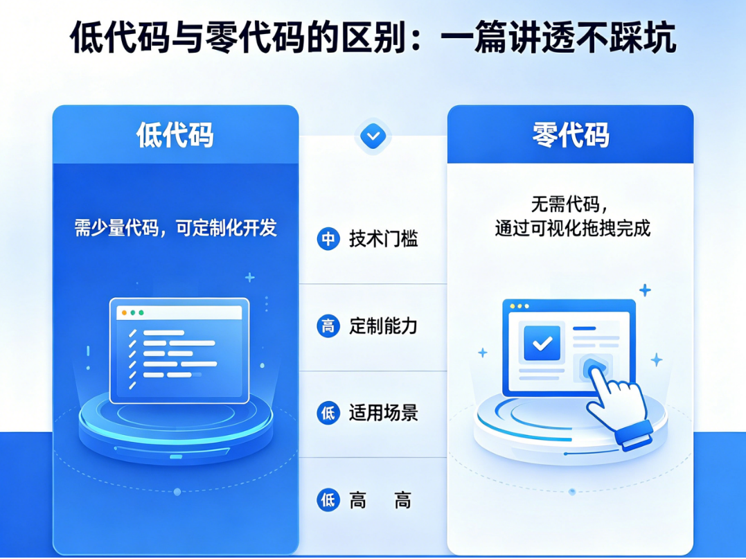 別再搞混了！低代碼和零代碼的區(qū)別，一篇講透不踩坑